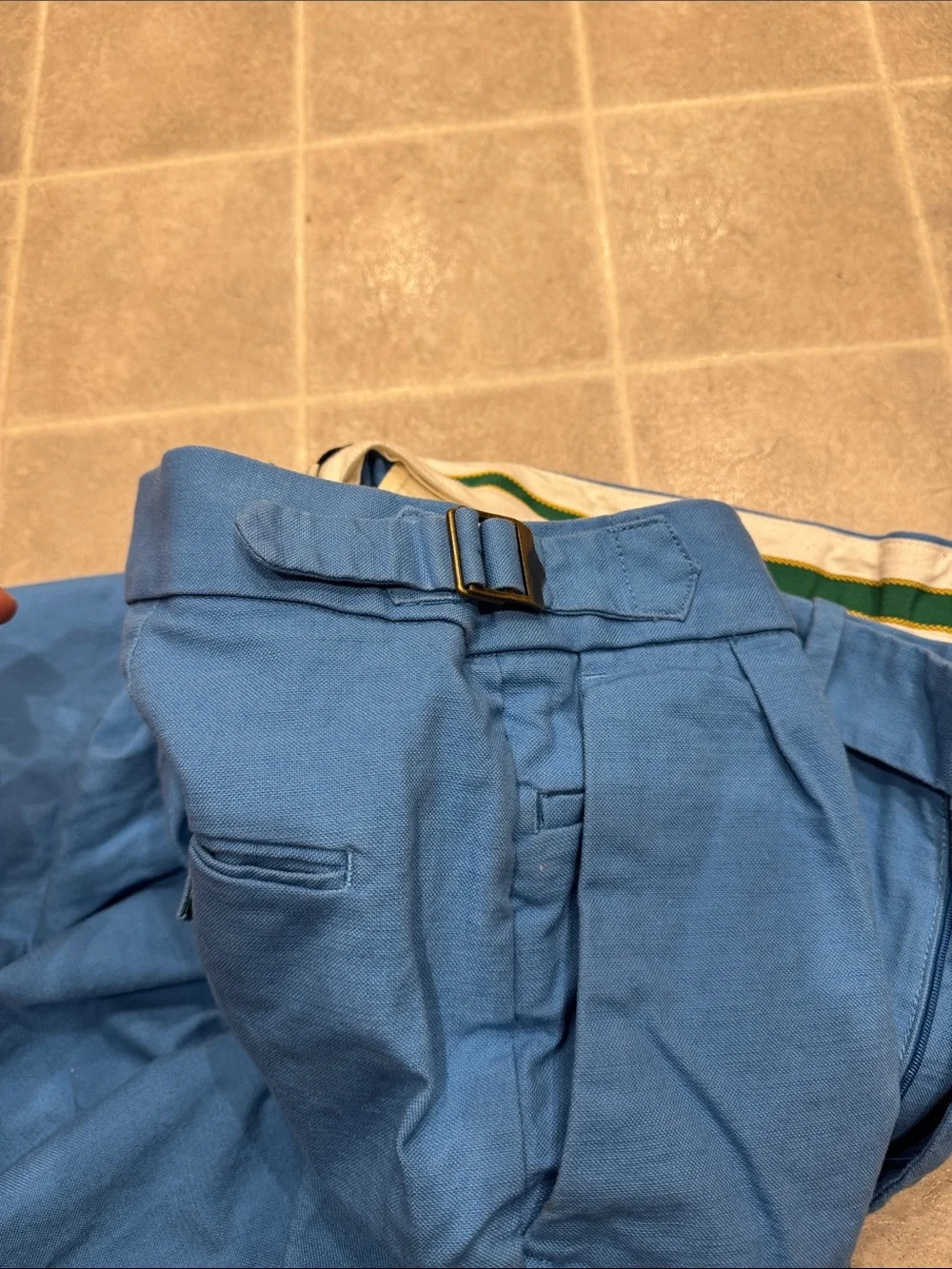 Banana Republic Blue Pleated Men's Shorts